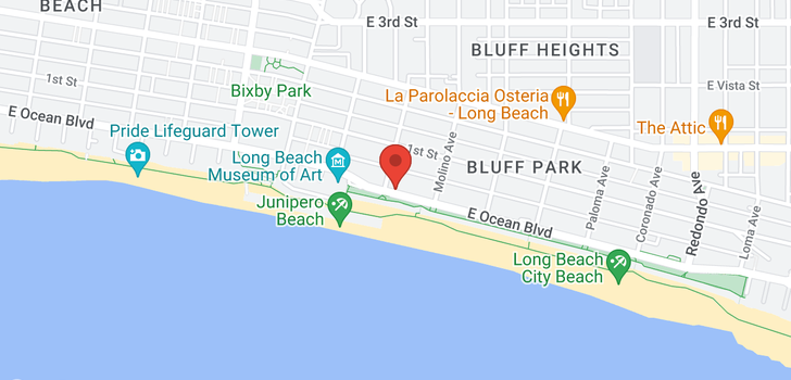 map of 2515 S Ocean Long Beach, CA 90803